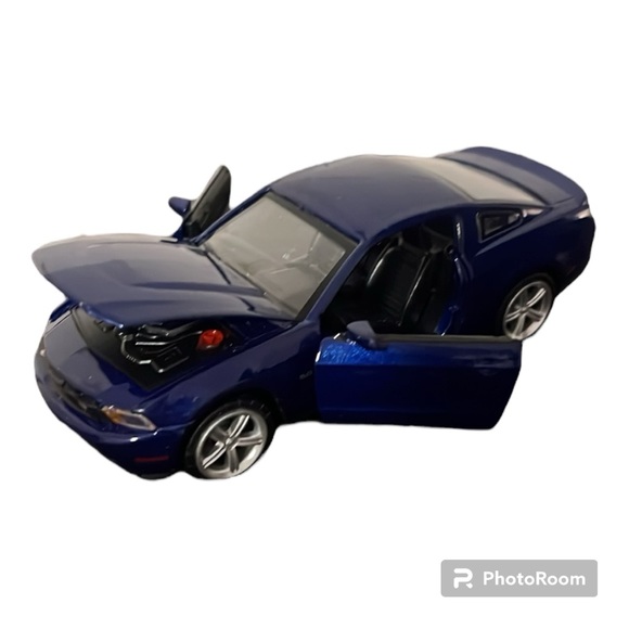 Kids Toy Car | Mustang | Dark Blue - Picture 2 of 4